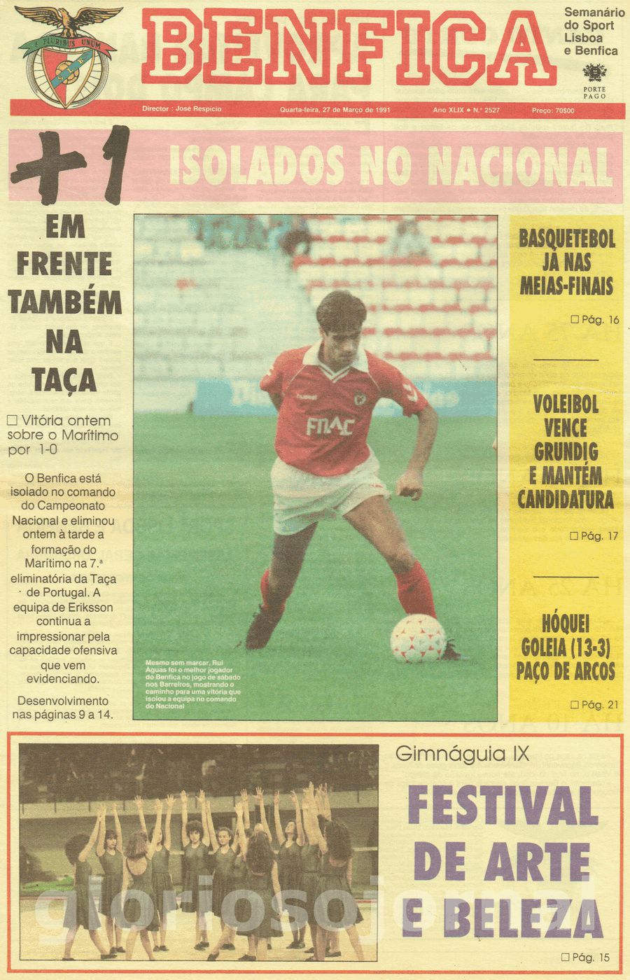 jornal o benfica 2527 1991-03-27